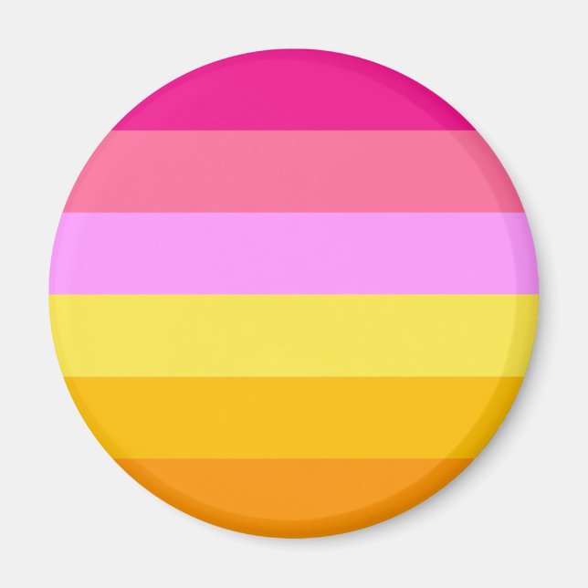 Aimant Drapeau de fierté lesbienne (Aube) (Devant)