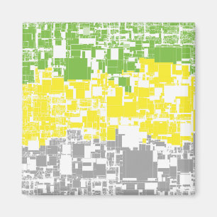 Aimant Drapeau de fierté lithromantique abstrait funky gé