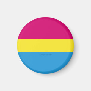 Aimant drapeau de fierté pansexuelle SlipperyJoe rose amb