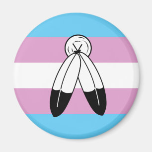 Aimant Drapeau de fierté trans bispirituel