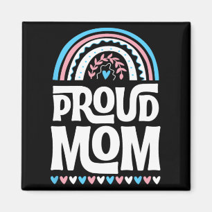Aimant Drapeau de fierté transgenre de maman Fête des mèr