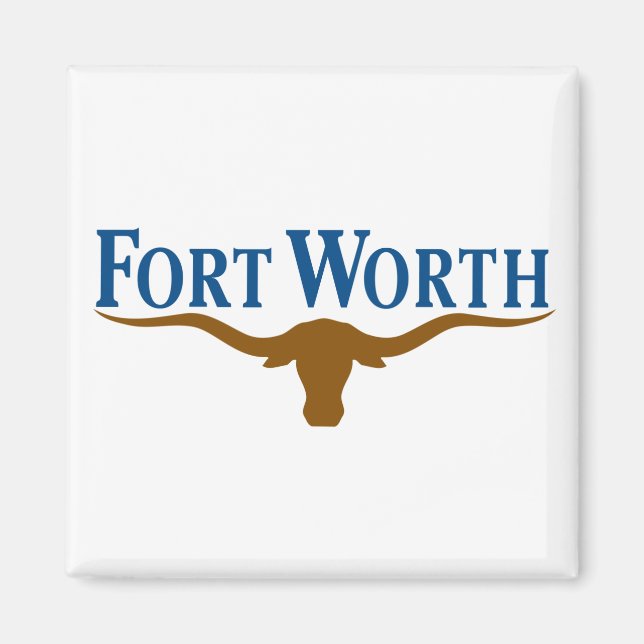 Aimant Drapeau de Fort Worth (Texas) (Devant)