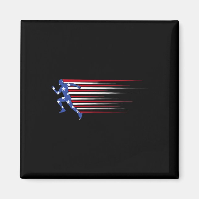 Aimant Drapeau de gorille ‘merica Lunettes de soleil drôl (Devant)