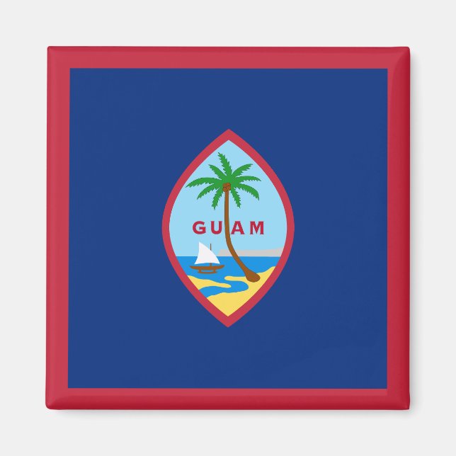 Aimant Drapeau de Guam (Devant)