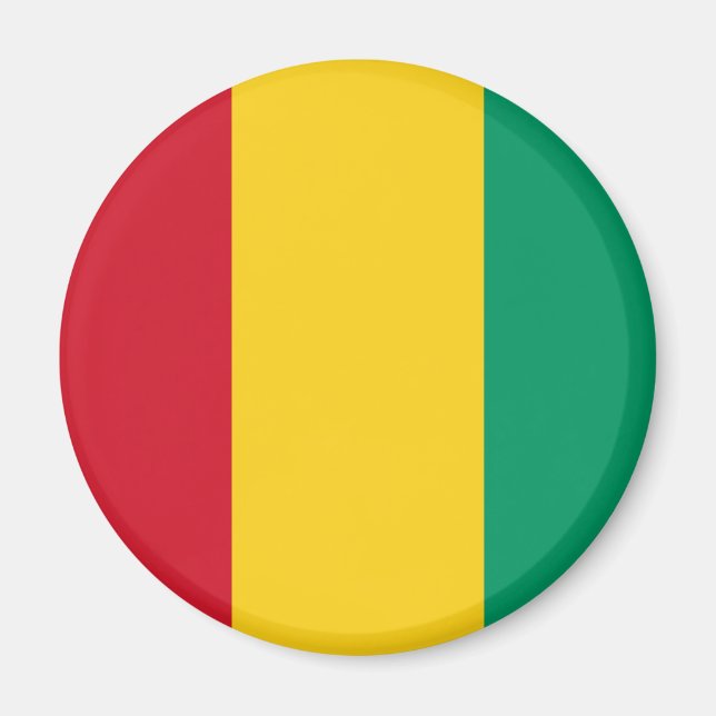 Aimant Drapeau de Guinée (Devant)