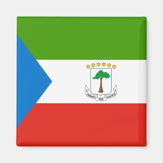Aimant Drapeau de Guinée équatoriale (Devant)