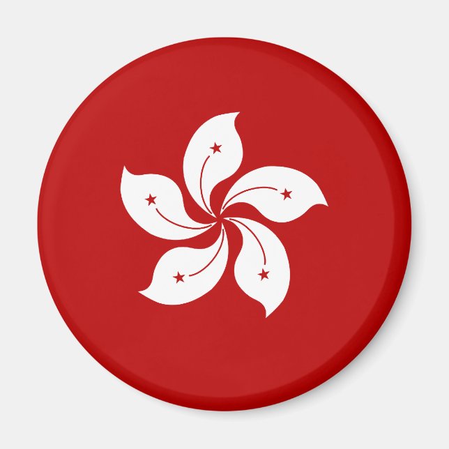 Aimant Drapeau de haute qualité de Hong Kong (Devant)