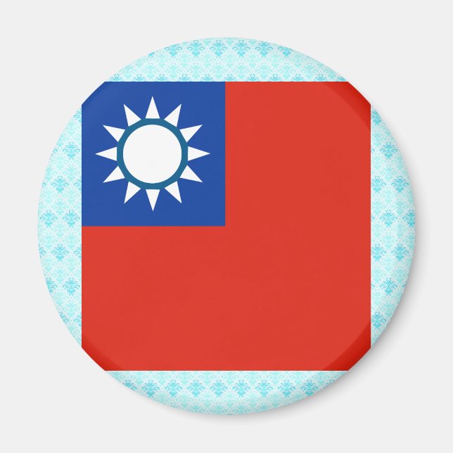 Aimant Drapeau de haute qualité Taïwan (Devant)