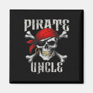 Aimant Drapeau De Jolly roger De L'Oncle Pirate Et Traver