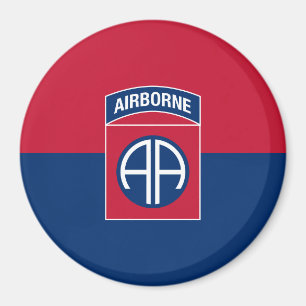 Aimant Drapeau de la 82e division aéroportée vétéran mili