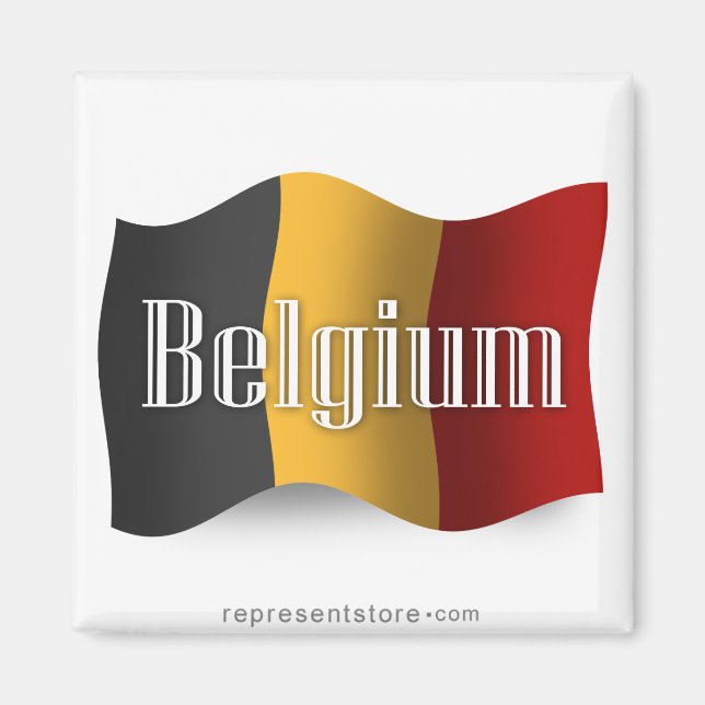 Aimant Drapeau de la Belgique (Devant)