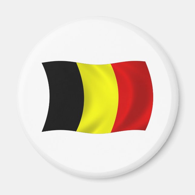 Aimant Drapeau de la Belgique (Devant)