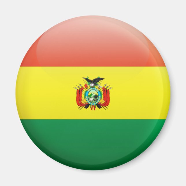 Aimant Drapeau de la Bolivie (Devant)