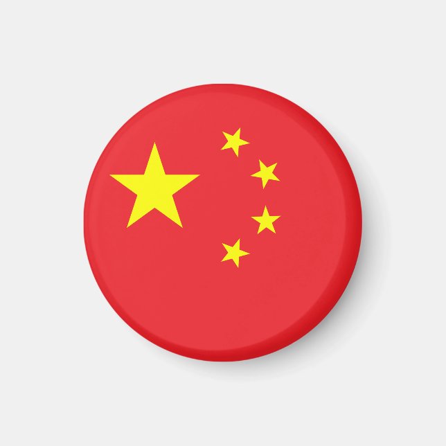 Aimant Drapeau de la Chine (Devant)