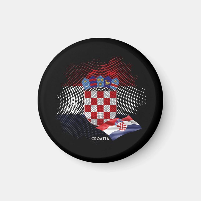 Aimant Drapeau de la Croatie (Devant)