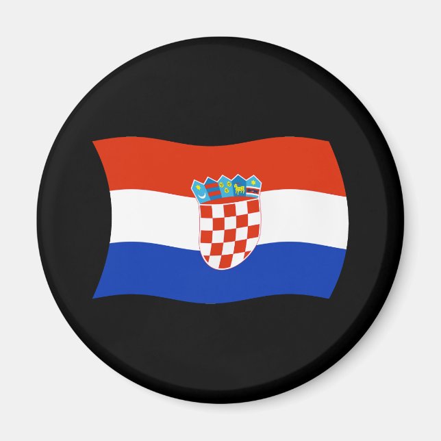 Aimant Drapeau de la Croatie (Devant)