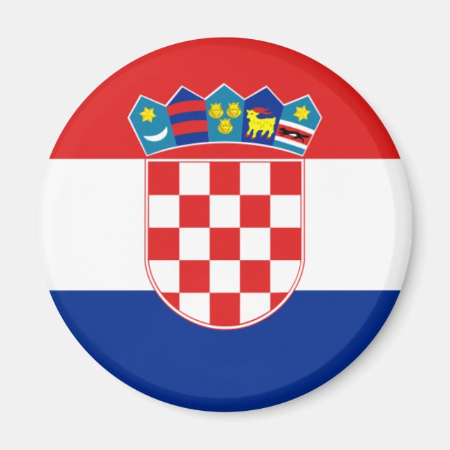 Aimant Drapeau de la Croatie (Devant)