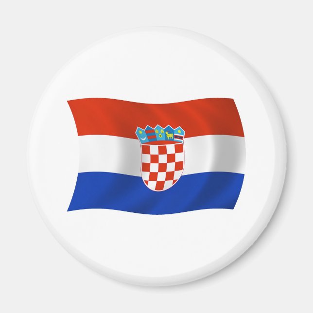 Aimant Drapeau de la Croatie (Devant)