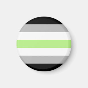 Aimant Drapeau de la fierté agender – Identité agender LG