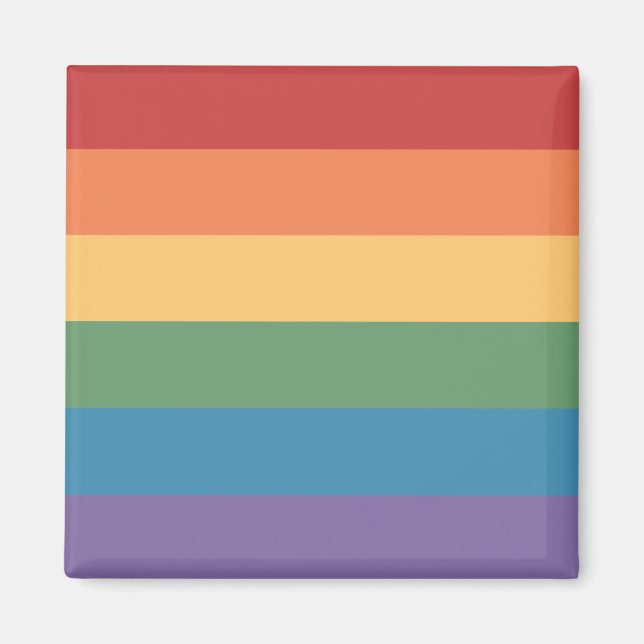 Aimant Drapeau de la fierté gay Heathered (Devant)