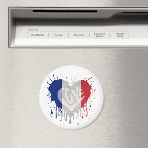 Aimant Drapeau de la France amour