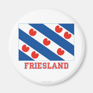 Aimant Drapeau de la Frise avec le nom