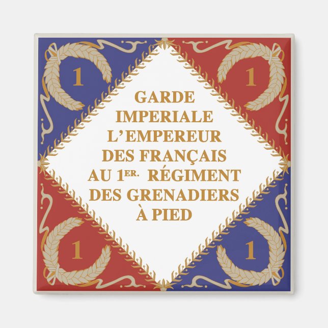 Aimant drapeau de la Garde impériale (Devant)
