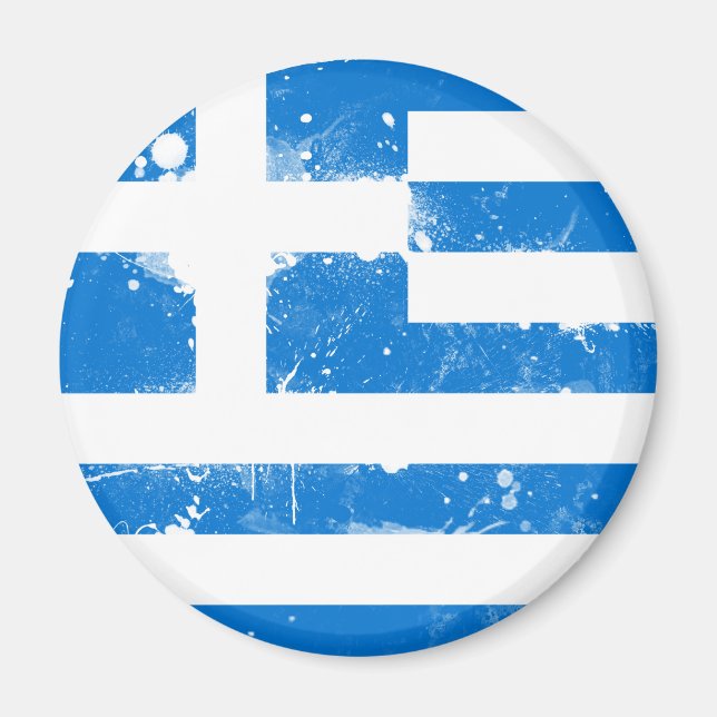 Aimant Drapeau de la Grèce (Devant)