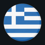 Aimant drapeau de la Grèce<br><div class="desc">Un aimant avec le drapeau de la Grèce.</div>