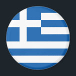 Aimant drapeau de la Grèce<br><div class="desc">Un aimant avec le drapeau de la Grèce.</div>