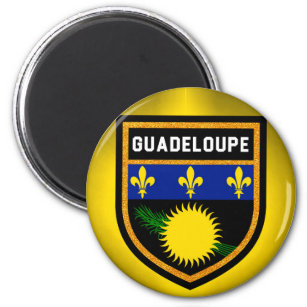 Magnet Aimant Frigo Ø38mm ♥ I Love You Guadeloupe Guadeloupéen Region 