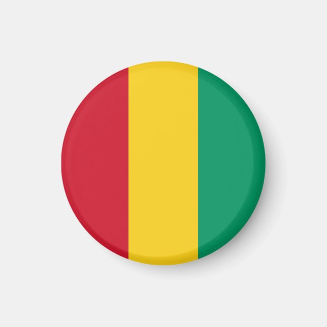 Aimant Drapeau de la Guinée (Devant)