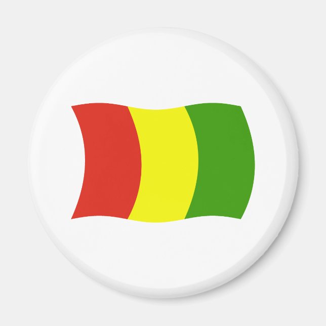 Aimant Drapeau de la Guinée (Devant)