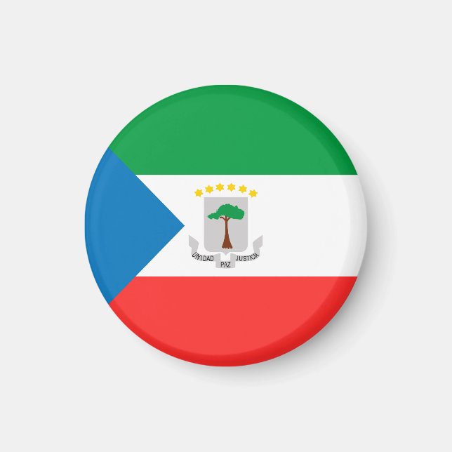 Aimant Drapeau de la Guinée équatoriale (Devant)