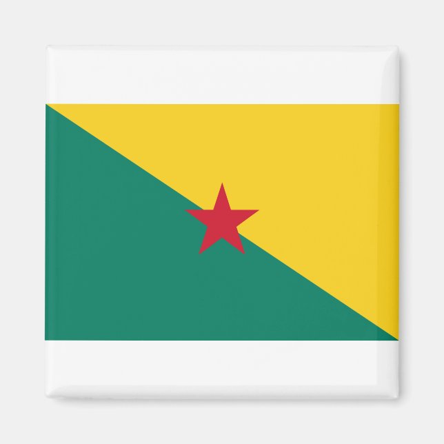 Aimant Drapeau de la Guyane (Devant)