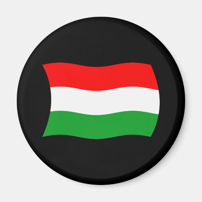 Aimant Drapeau de la Hongrie (Devant)