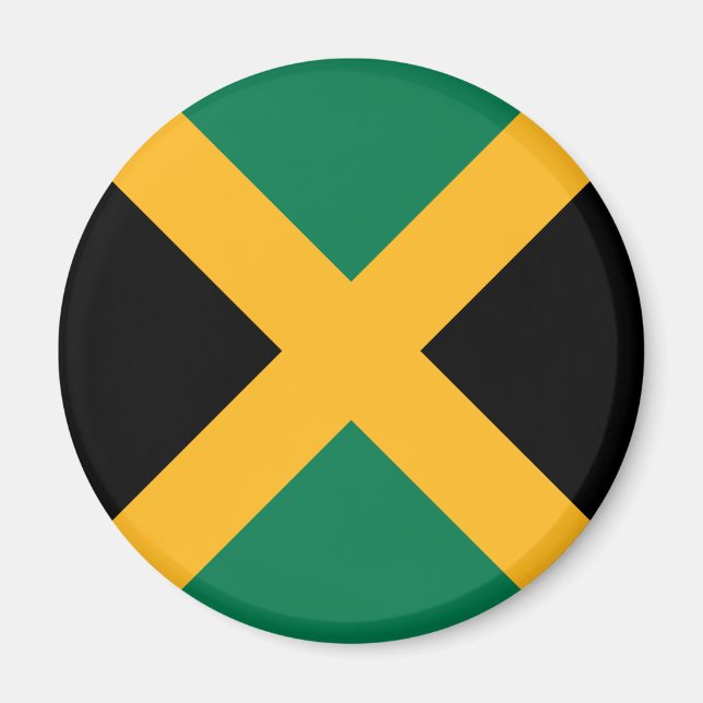 Aimant Drapeau de la Jamaïque (Devant)