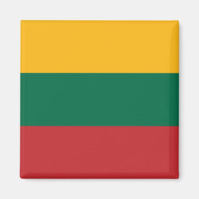 Aimant Drapeau de la Lituanie (Devant)