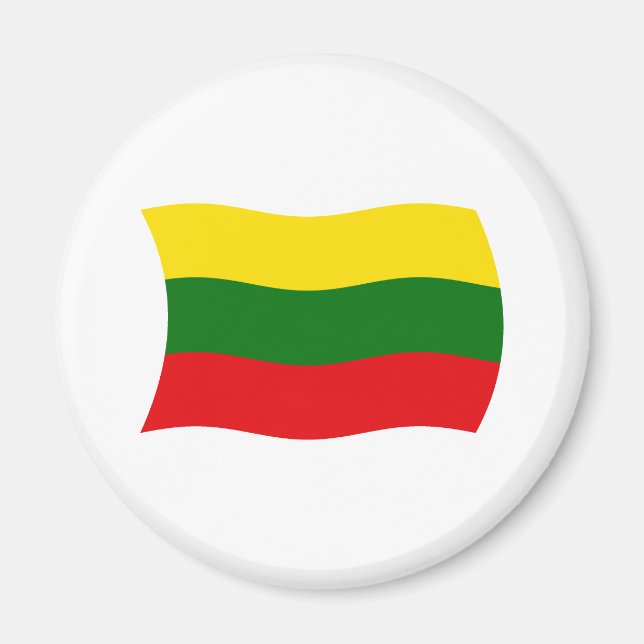 Aimant Drapeau de la Lituanie (Devant)