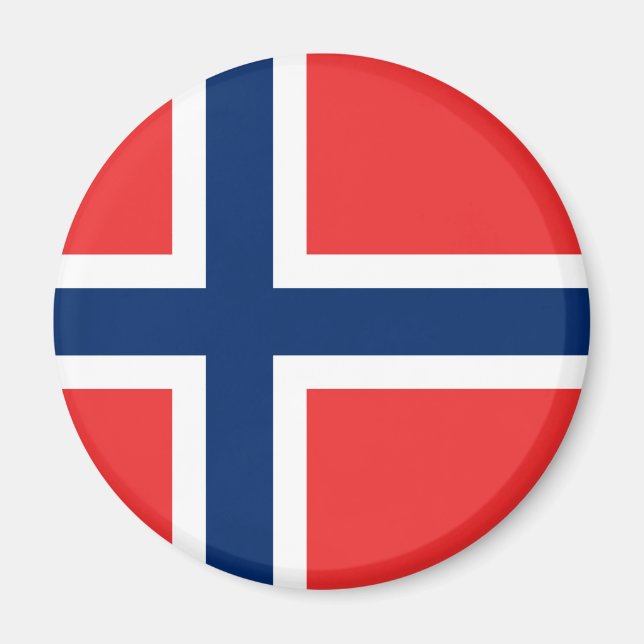 Aimant Drapeau de la Norvège (Devant)