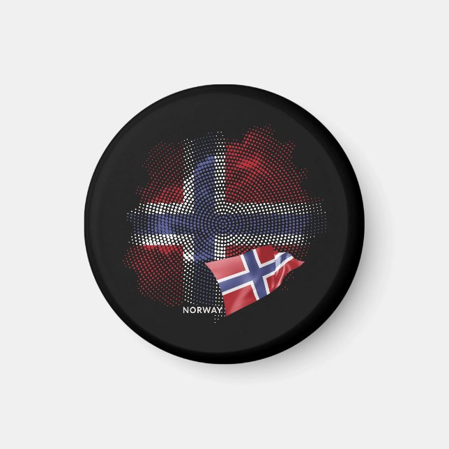 Aimant Drapeau de la Norvège (Devant)