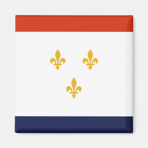 Aimant Drapeau de la Nouvelle-Orléans (Louisiane, États-U