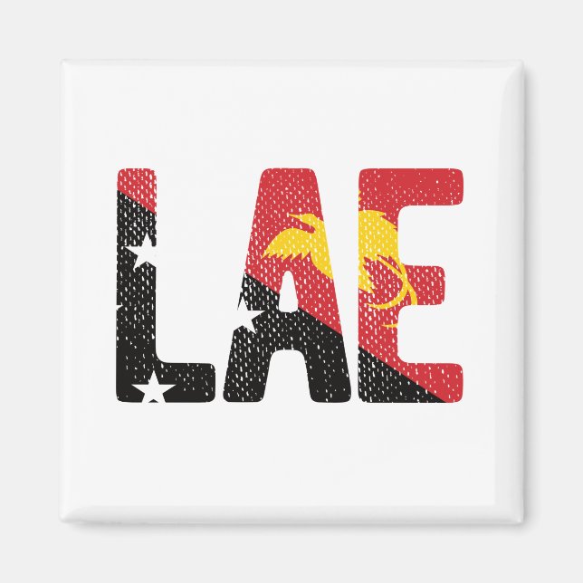 Aimant Drapeau de la Papouasie-Nouvelle-Guinée (Devant)