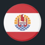 Aimant Drapeau de la Polynésie française<br><div class="desc">Drapeau patriotique de la Polynésie française.</div>