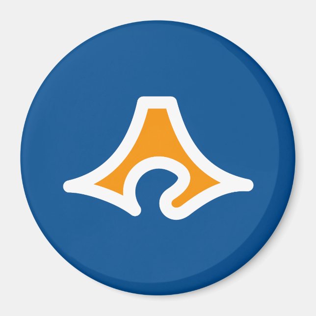 Aimant Drapeau de la préfecture de Shizuoka, Japon (Devant)