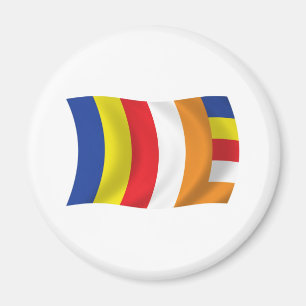 Aimant Drapeau de la religion bouddhiste