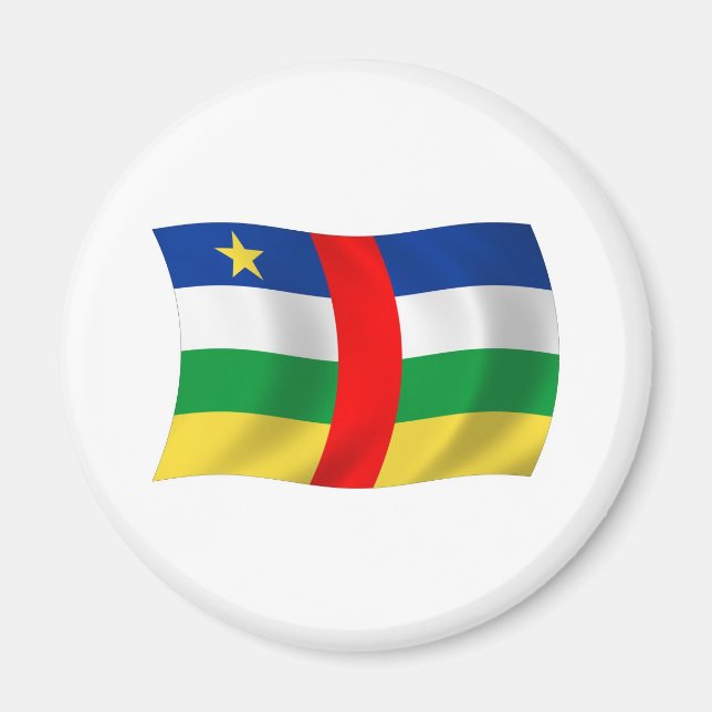 Aimant Drapeau de la République centrafricaine (Devant)