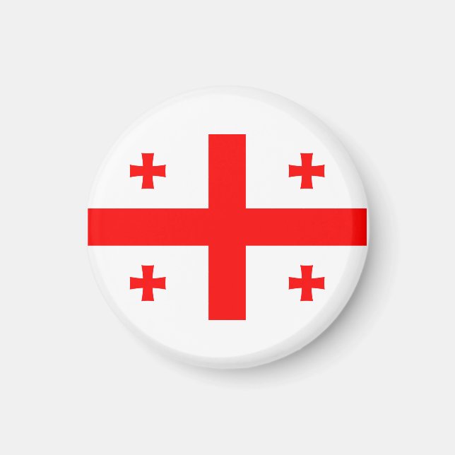 Aimant Drapeau de la République de Géorgie (Devant)