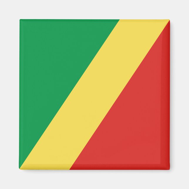 Aimant Drapeau de la République du Congo (Devant)