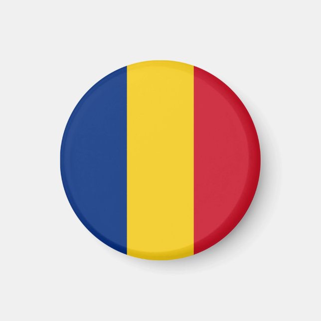 Aimant Drapeau de la Roumanie (Devant)